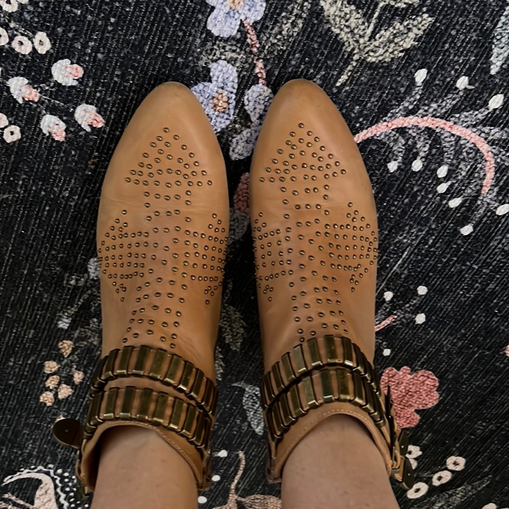 Jeffery Campbell leather studded booties